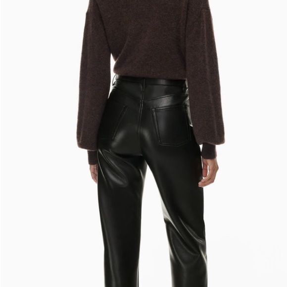 Aritzia Wilfred the Melina Pant Vegan Leather size 4 short length, never worn - Picture 1 of 11